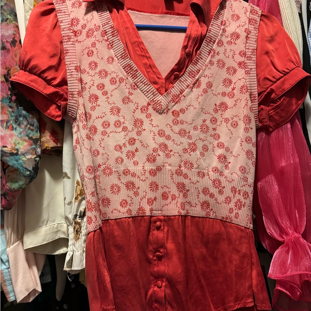Sweatervest blouse